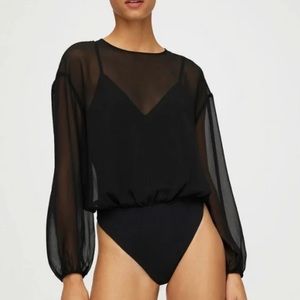 COPY - Aritzia Wilfred Talmont blouse bodysuit